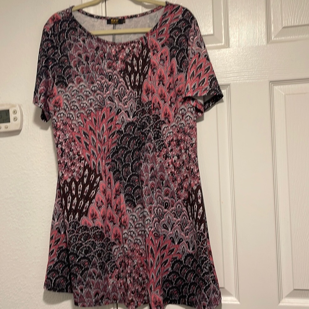 Colorful patterned smock